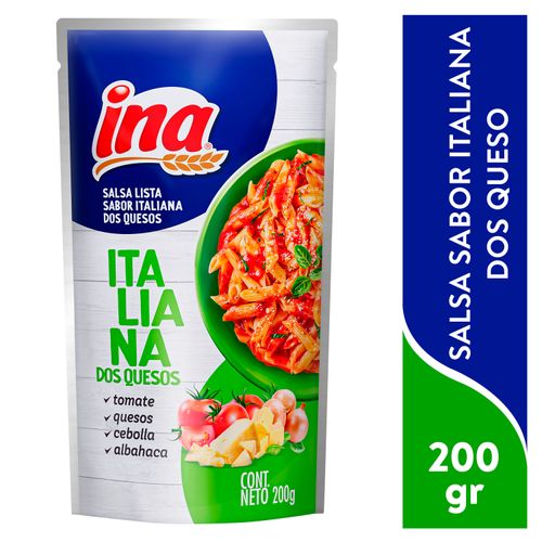 Salsa Ina Sabor Italiana Dos Quesos - 200 g