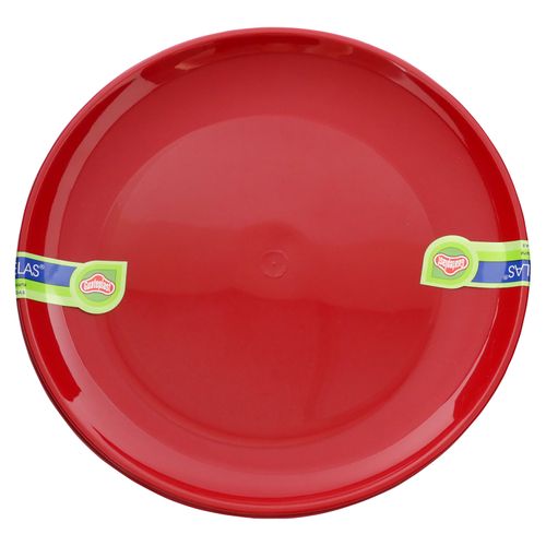 Plato Plano Vajilla Bambu Set De 2 Und