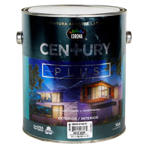 Pintura Century Plus, Mate Deep -Galón