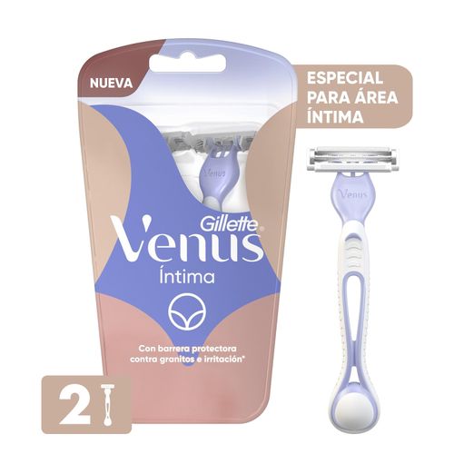 Rasuradora para Mujer Gillette Venus Íntima para la Zona Íntima 2 Uds