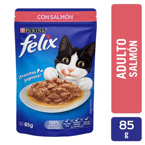 Alimento Húmedo Gato Adulto Purina Felix Salmón -85 g