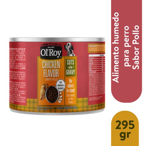 Alimento Olroy Humedo Perro Sabor Pollo -295 g