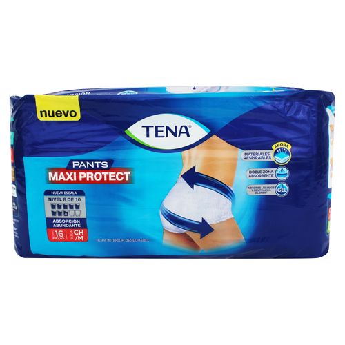 Pants Tena Maxi Protect Talla M - 16 Unidades