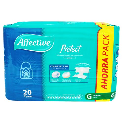Pañales Affective Activo Grande - 20 Unidades