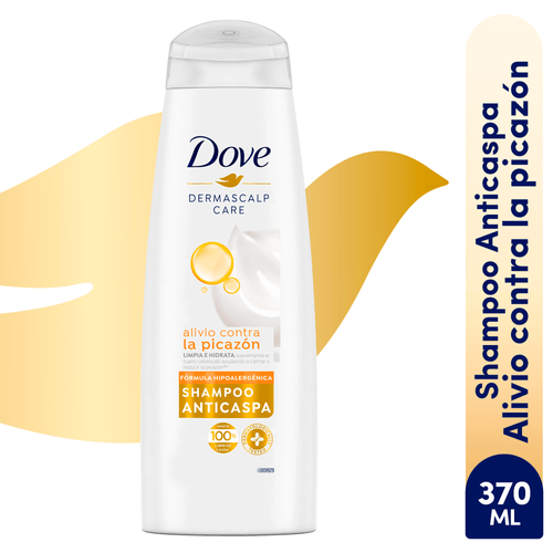 Shampoo Dove Anticaspa Alivio Contra La Picazón - 370 ml