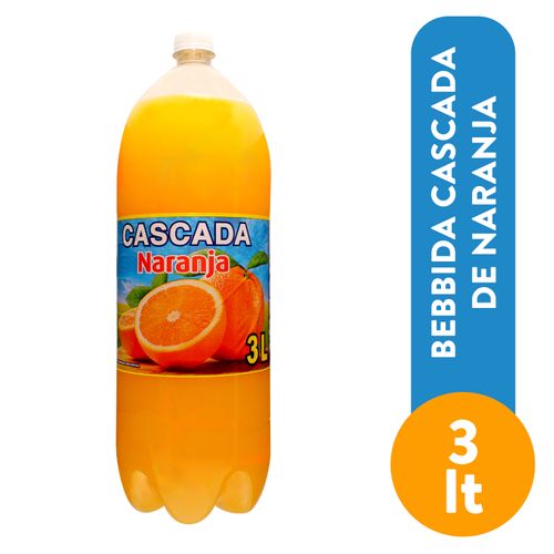 Bebida Cascada Sabor A Naranja - 3000 ml