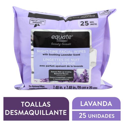 T Desmaquillante Equate Lavanda 120U