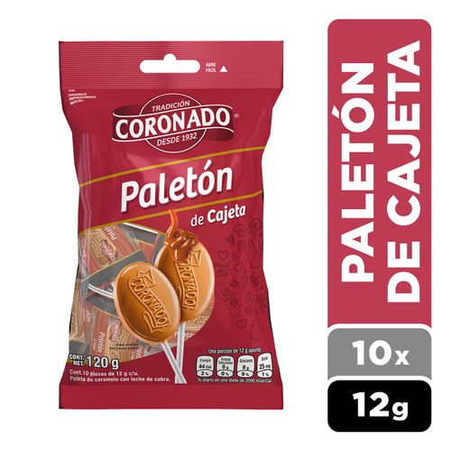 Paletas Coronado Paletón De Cajeta 10 Uds - 120 g