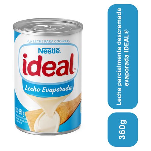 Leche Ideal Evaporada Nestlé, lata - 360 g