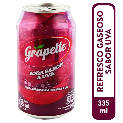 Gaseosa Grapette Sabor Uva Lata - 355ml