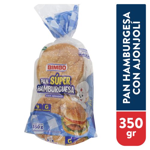 Pan Bimbo Hamburguesa Big 4 Unidades - 350 g