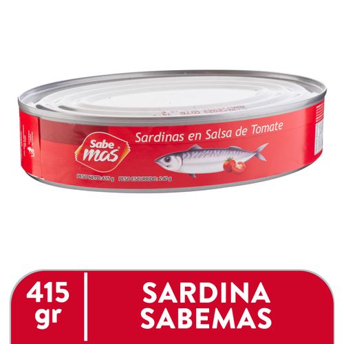 Sardina Sabemas Salsa Tomate Lata Ovalada - 415 g