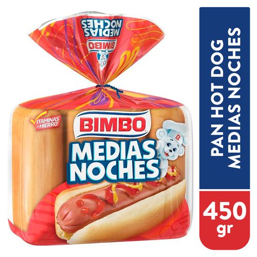 Pan Bimbo Super Medias Noches 6 Unidades - 450 g