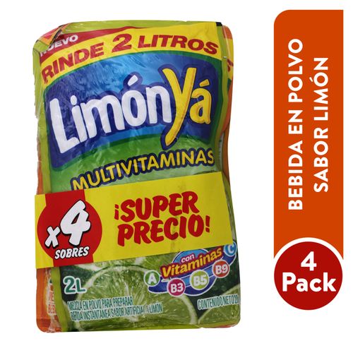 Bebida En Polvo Jugos Ya 4Pack 80 g