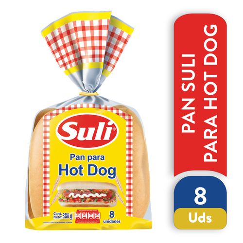 Pan Suli Hot Dog Pequeno 8 Und 380 g