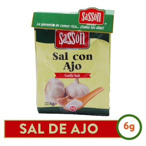 6 Pack Especia Sasson Sal De Ajo Sobre - 36 g