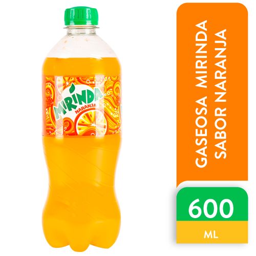 Gaseosa Mirinda Sabor Naranja Pet 600Ml