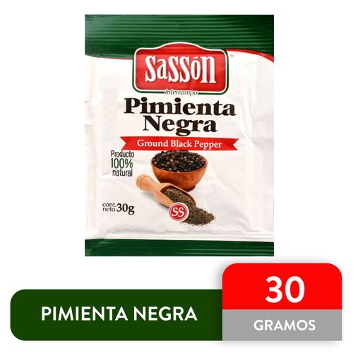 Pimienta Negra Sasson - 30 g