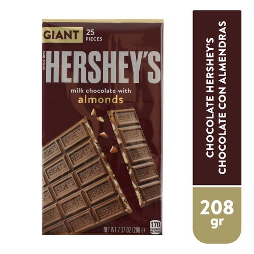 Chocolate Hersheys Almon Giant - 208 g