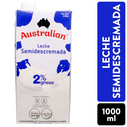 Leche Australian Semidescremada - 1000 ml