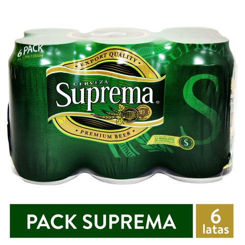 Cerveza Suprema Six Pack Lata 355 Ml