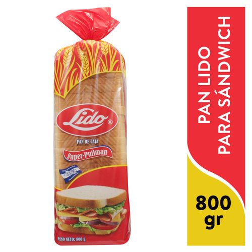 Pan Para Sandwich Lynder Farms Lido Super Pullman - 800 g