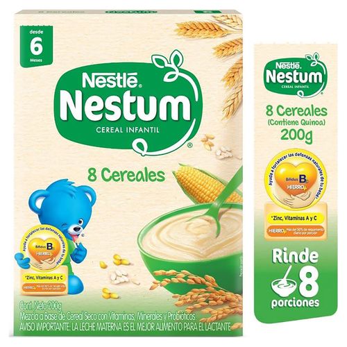 Cereal Infantil Nestlé Nestum ® 8 Cereales Caja - 200 g