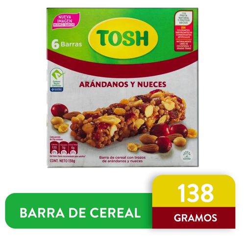 Barra Tosh Arandano Y Nueces - 138 g