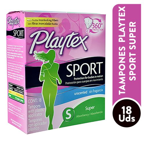 Tampones Playtex Super Sin Fragancia - 18Unidades