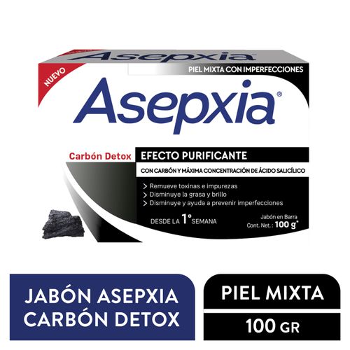 Jabón Asepxia Carbón - 100 g