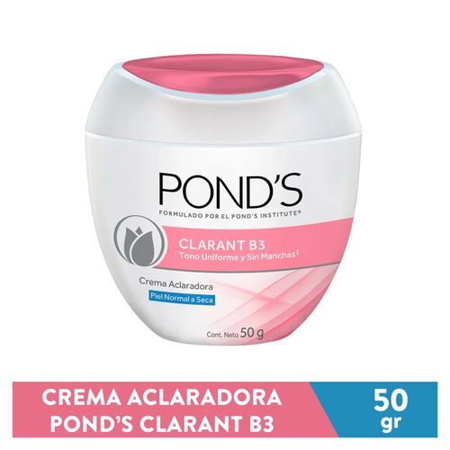 Crema Pond's Facial  Clarant B3 Piel Normal a Seca - 50 g