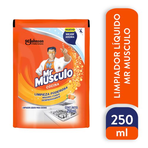 Desengrasante Mr Musculo® En Bolsa - 250 ml/18 Mx