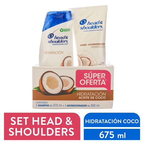 Shampoo más Acondicionador Hidratación Coco 375 ml