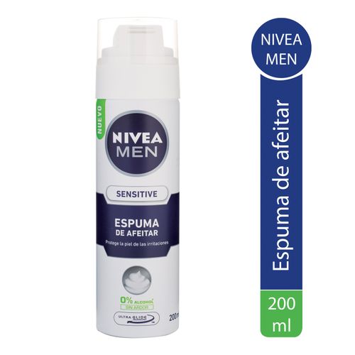 Espuma Afeitar Nivea Sensible - 200 ml