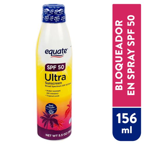 Bloqueador Equate Spray Spf 50 - 156 ml