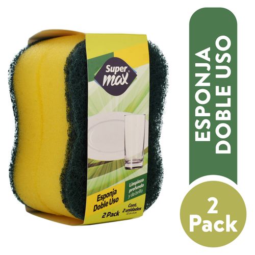 Esponja Supermax doble uso - 2 pack