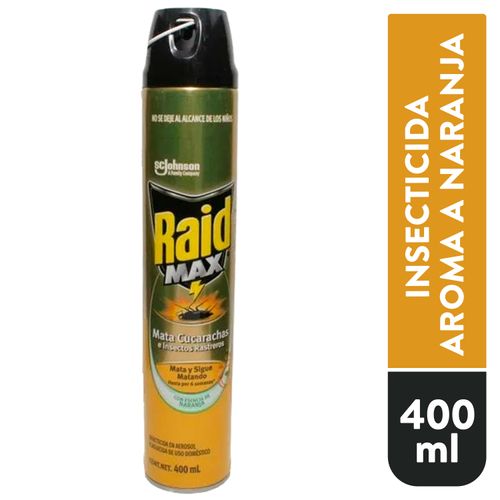 Raid Max Insecticidas Naranja 400 ml