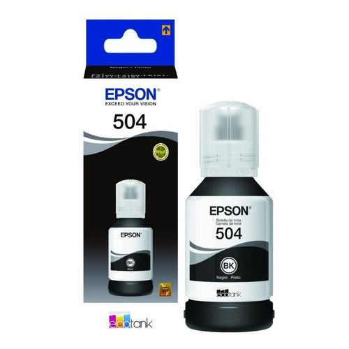 Botella Tinta Epson Negra T504