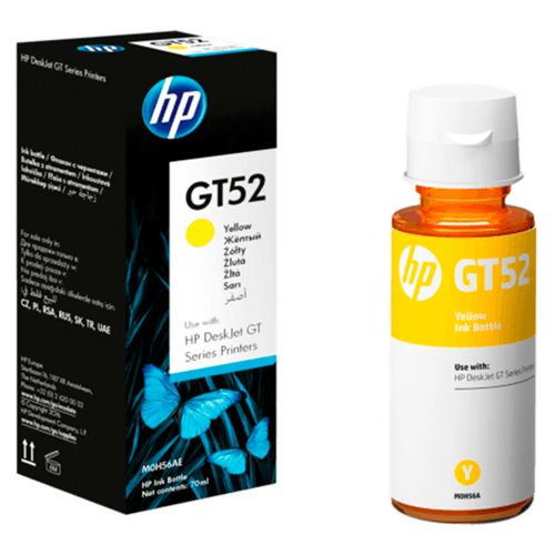 Botella Tinta Hp Gt52 Amarillo