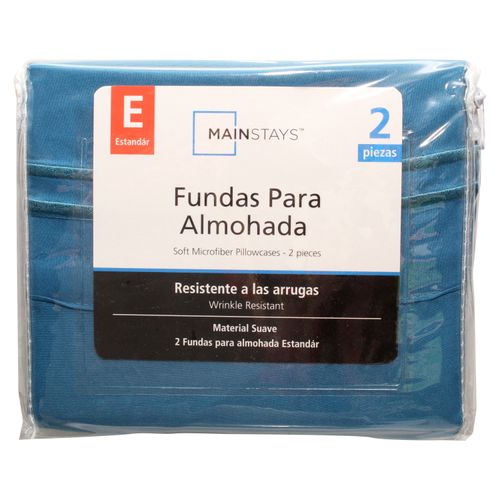 Set De 2 Fundas Bordado Azul