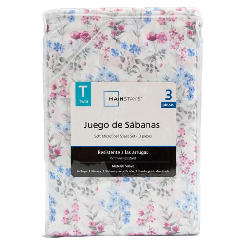 Set De Sabanas Individula Flores