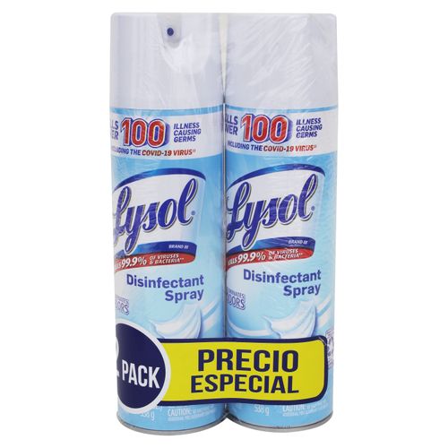 Desinfectante Lysol aerosol 2 pack -1124 ml