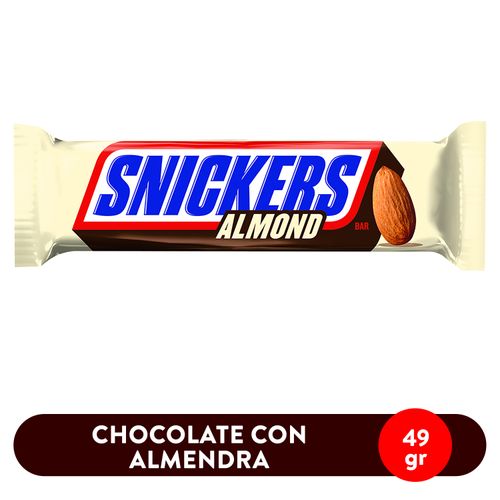 Chocolate Snickers Almendras Barra - 49.9 g