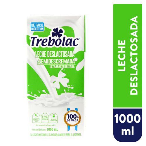 Leche Trebolac Deslactosada UHT Tetra - 1000 ml