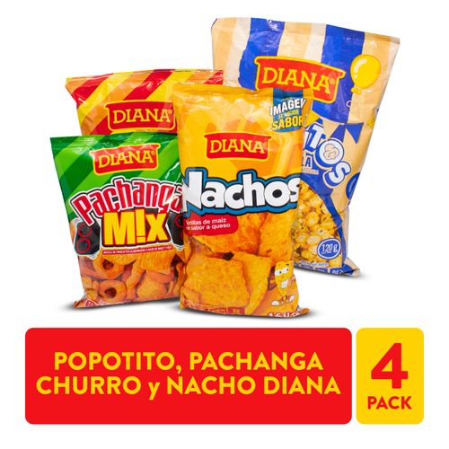 Palomita Diana Pachanga 4Pk Churro 537 g