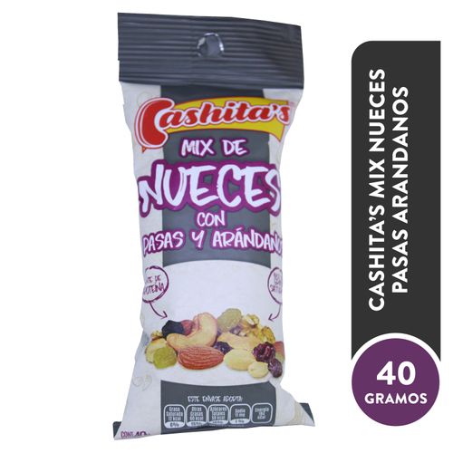 Nueces Cashitas Mix Pasas Arandanos - 40 g