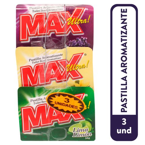 3 Pack Max Ultr Pastilla Arom - 150 g