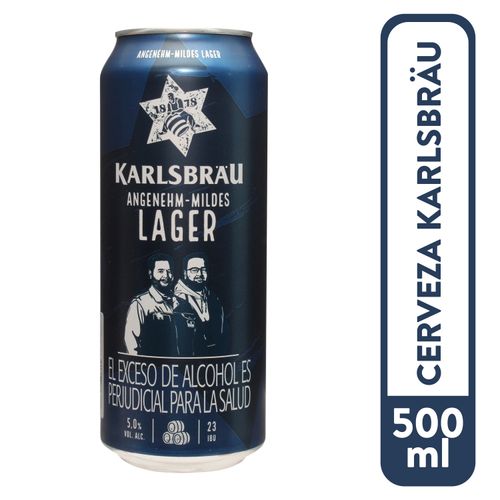 Cerveza Karlsbrau Lager 5.0 Alc - 500 ml