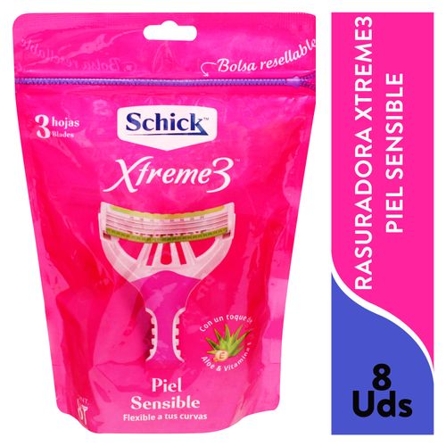 Rasuradora Schick Xtreme3 Delicada 8X6