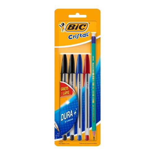 Boligrafos Bic Dura Más Lápiz Gráfito